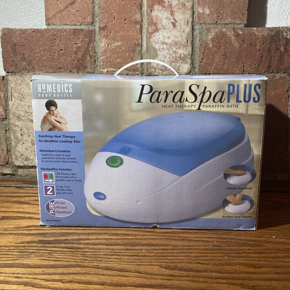 Homedics ParaSpa Plus Heat Therapy Paraffin Wax Bath System PAR 70 NEW In Box